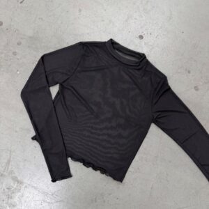 Blusa microtul manga larga